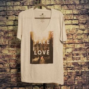 Glamour Kills V-Neck Tee Shirt, Size X-Large